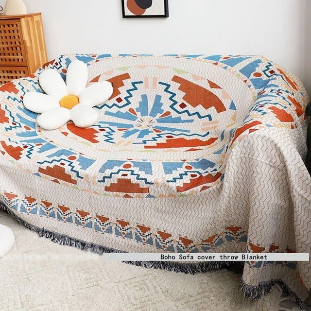 Farbenfrohe Wohndecke mit stilvollem Design