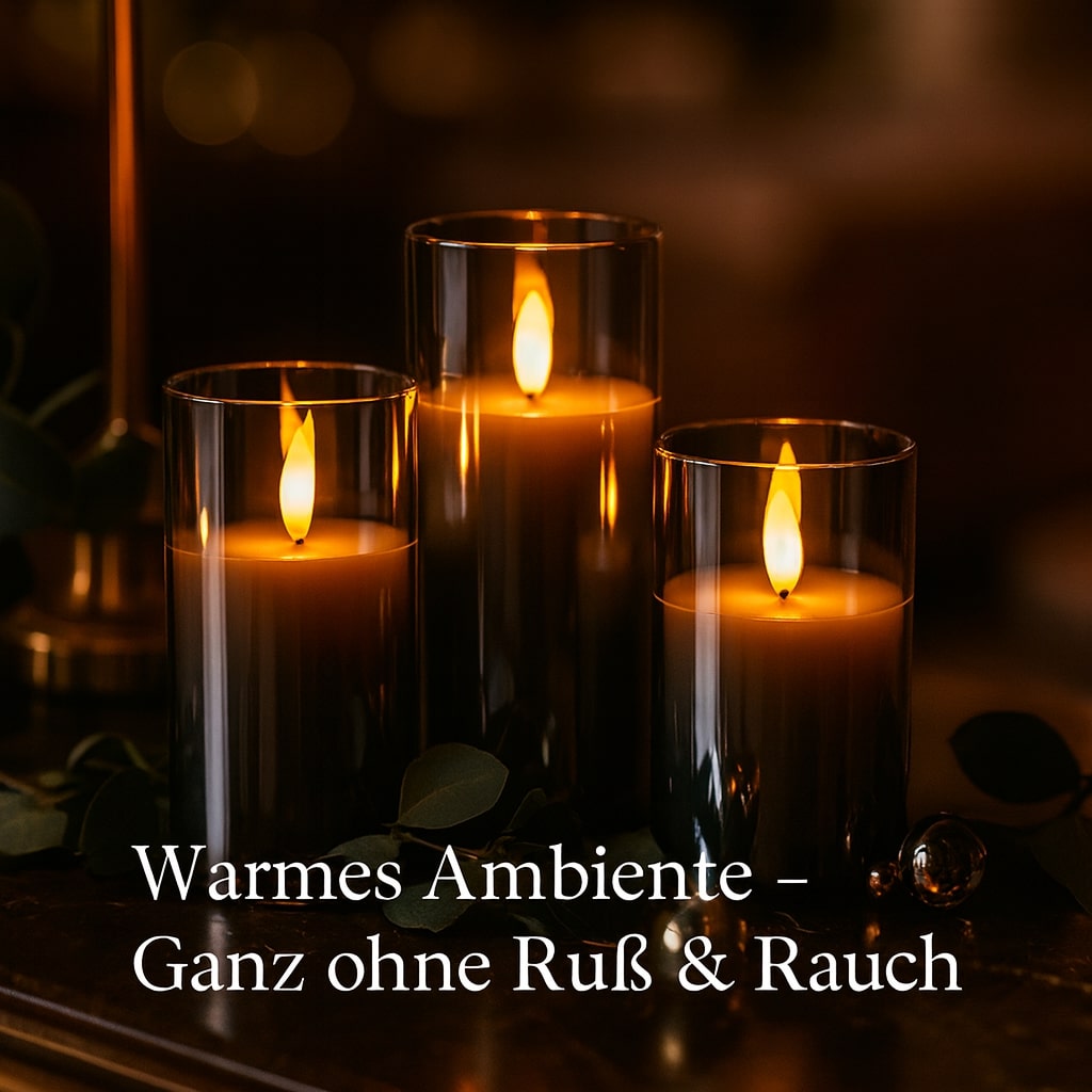 Sichere LED Kerzen mit Fernbedienung für stimmungsvolle Abende