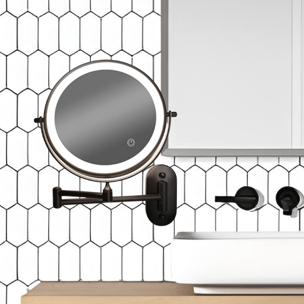 Reflektix | Klarblick – Rechargeable LED Magnifying Mirror with Touch Control