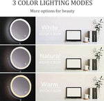Reflektix | Klarblick – Rechargeable LED Magnifying Mirror with Touch Control