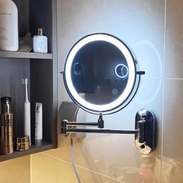 Reflektix | Klarblick – Rechargeable LED Magnifying Mirror with Touch Control