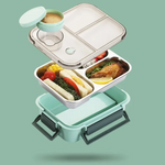Practical Stainless Steel Lunch Box with Compartments for On the Go