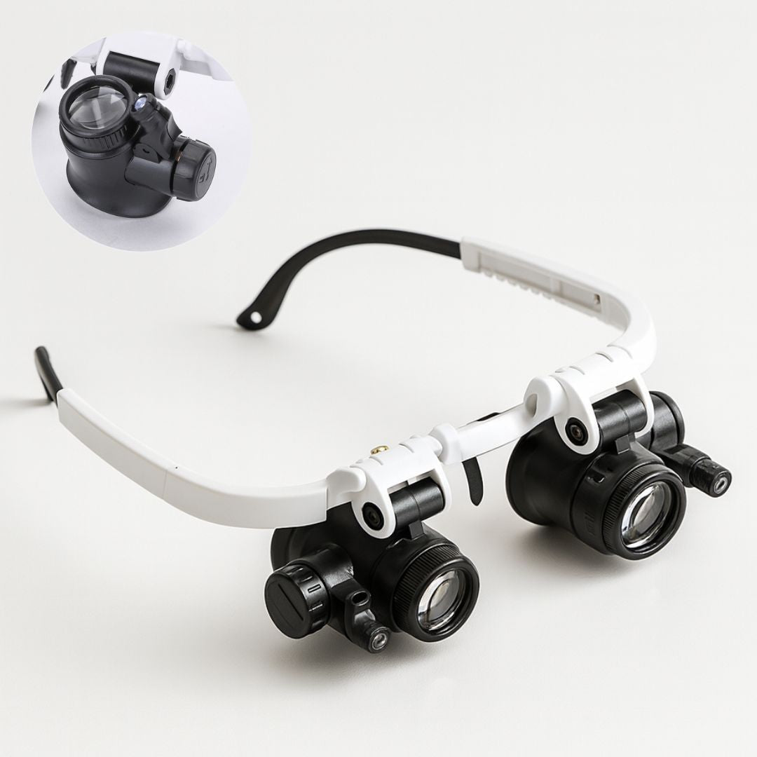 LED Magnifying Glasses with 8x, 15x & 23x Magnification for Precision Work