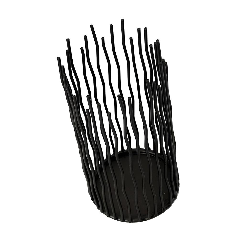 Stylish Black Metal Candlestick for Every Celebration