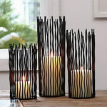 Stylish Black Metal Candlestick for Every Celebration