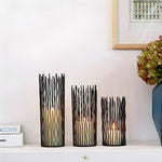 Stylish Black Metal Candlestick for Every Celebration