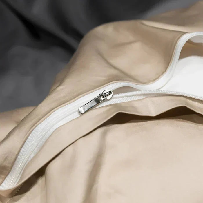 Traumhaftes 4-teiliges Bettwäsche-Set aus Satin-Baumwolle