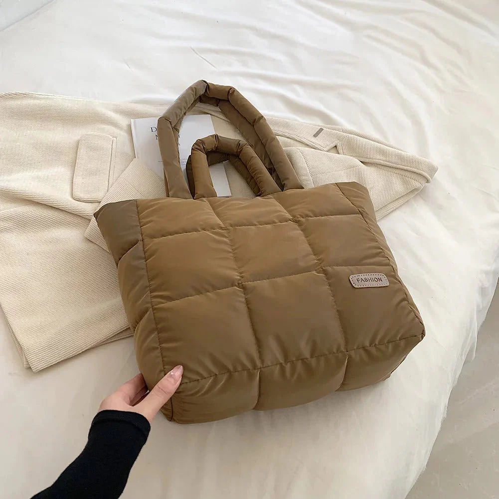 Elegante Gesteppte Tasche mit Vielseitigem Stauraum