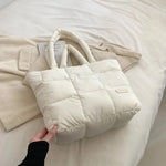 Elegante Gesteppte Tasche mit Vielseitigem Stauraum