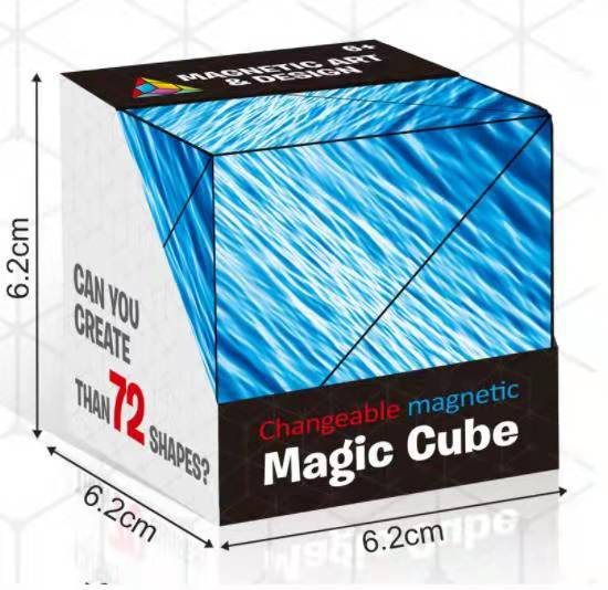 Foldable Geometric Cube – Creative 3D Puzzle for Kids and Adults