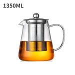 Heat-Resistant Glass Carafe with Stainless Steel Filter - CrystalBrew Mug