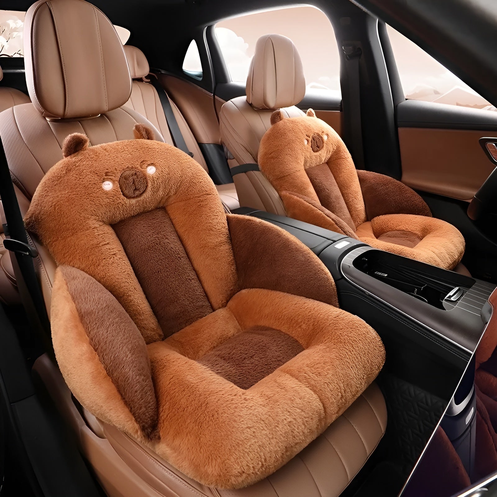 Cartoon Car Seat Cushion - Thickly Padded for Office and Home