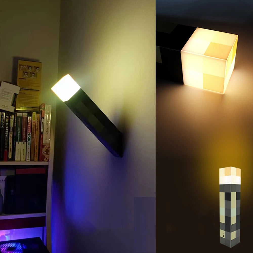 USB Lamp with Warm Light – Pixel Design for Gamers