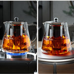 Heat-Resistant Glass Carafe with Stainless Steel Filter - CrystalBrew Mug