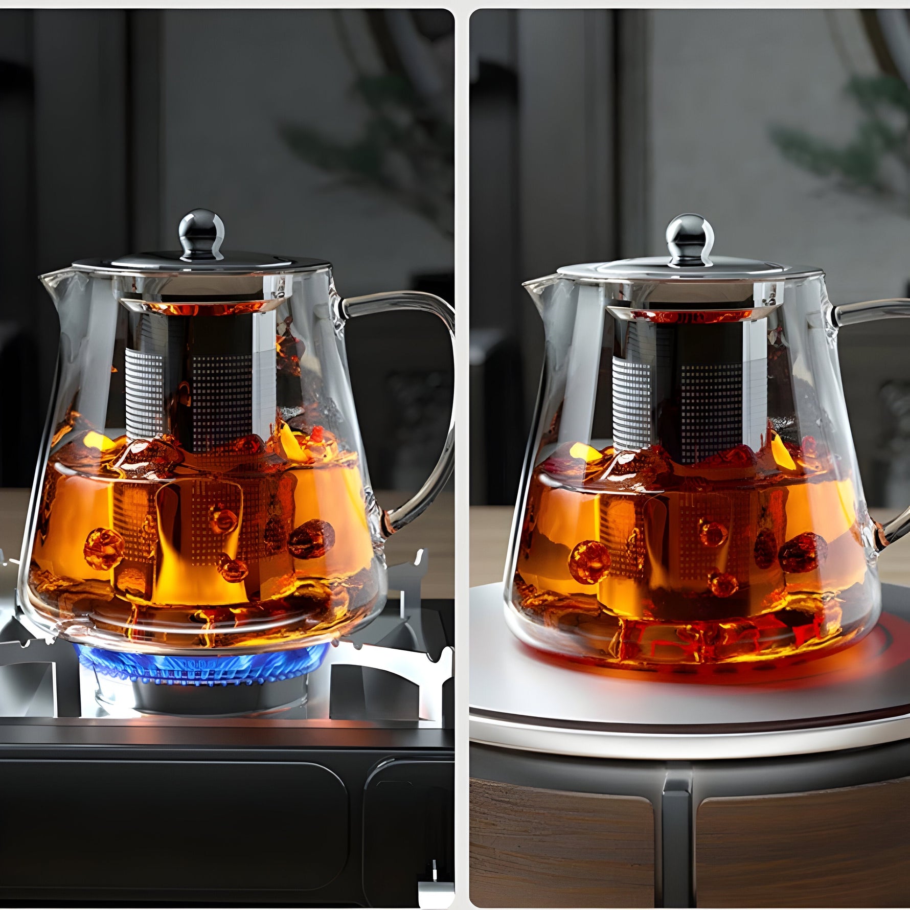Heat-Resistant Glass Carafe with Stainless Steel Filter - CrystalBrew Mug