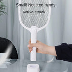 Rechargeable 2-in-1 Electric Fly Swatter and Insect Killer – 2500V Chemical-Free