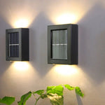 Solarbetriebene LED-Wandleuchte – Warmes Licht ganz ohne Kabel (4er Set)