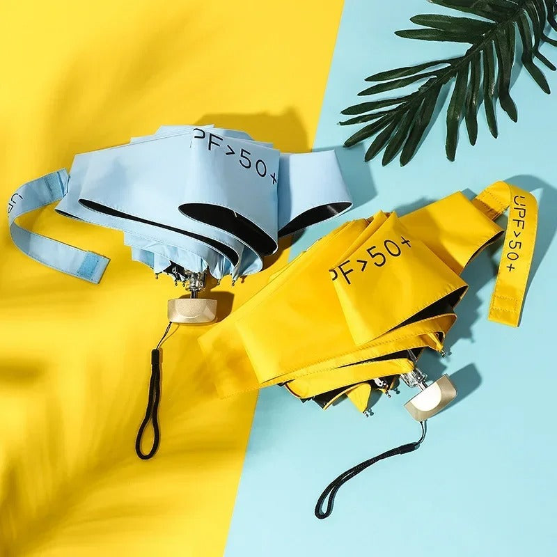 Foldable Mini Umbrella Solara – Compact, UV Protection & Wind-Resistant