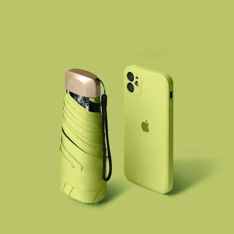 Foldable Mini Umbrella Solara – Compact, UV Protection & Wind-Resistant