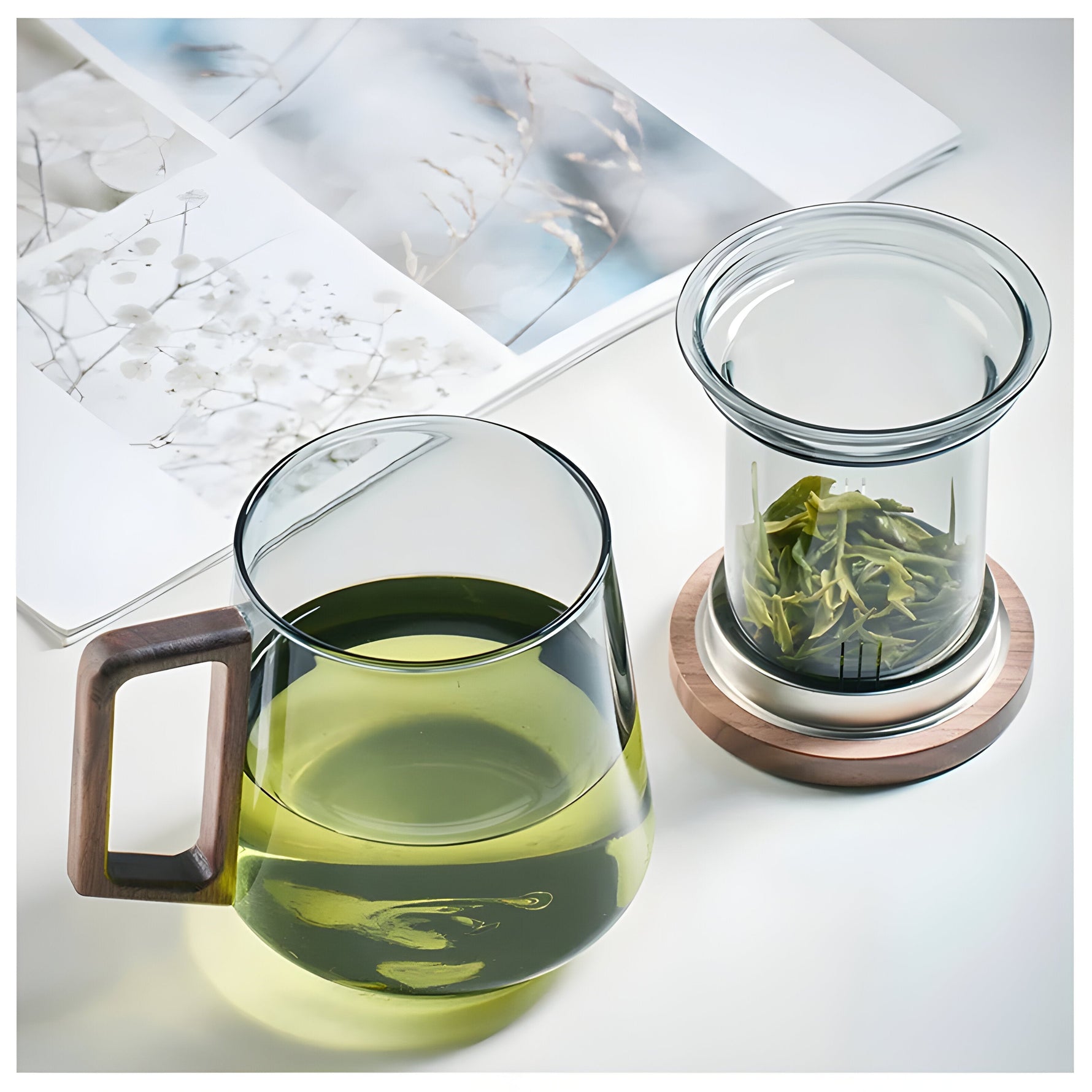 Hitzebeständige Teetasse aus Glas – ArtisanBrew Becher