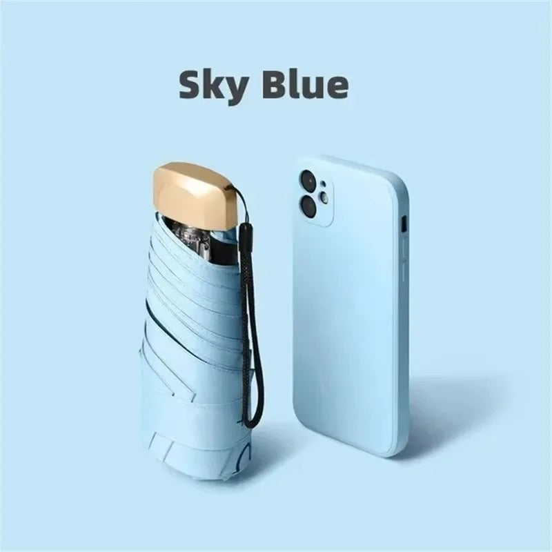 Foldable Mini Umbrella Solara – Compact, UV Protection & Wind-Resistant