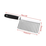 Crinkle Cutter for Vegetables – Stainless Steel Knife for Creative Kitchen Cuts