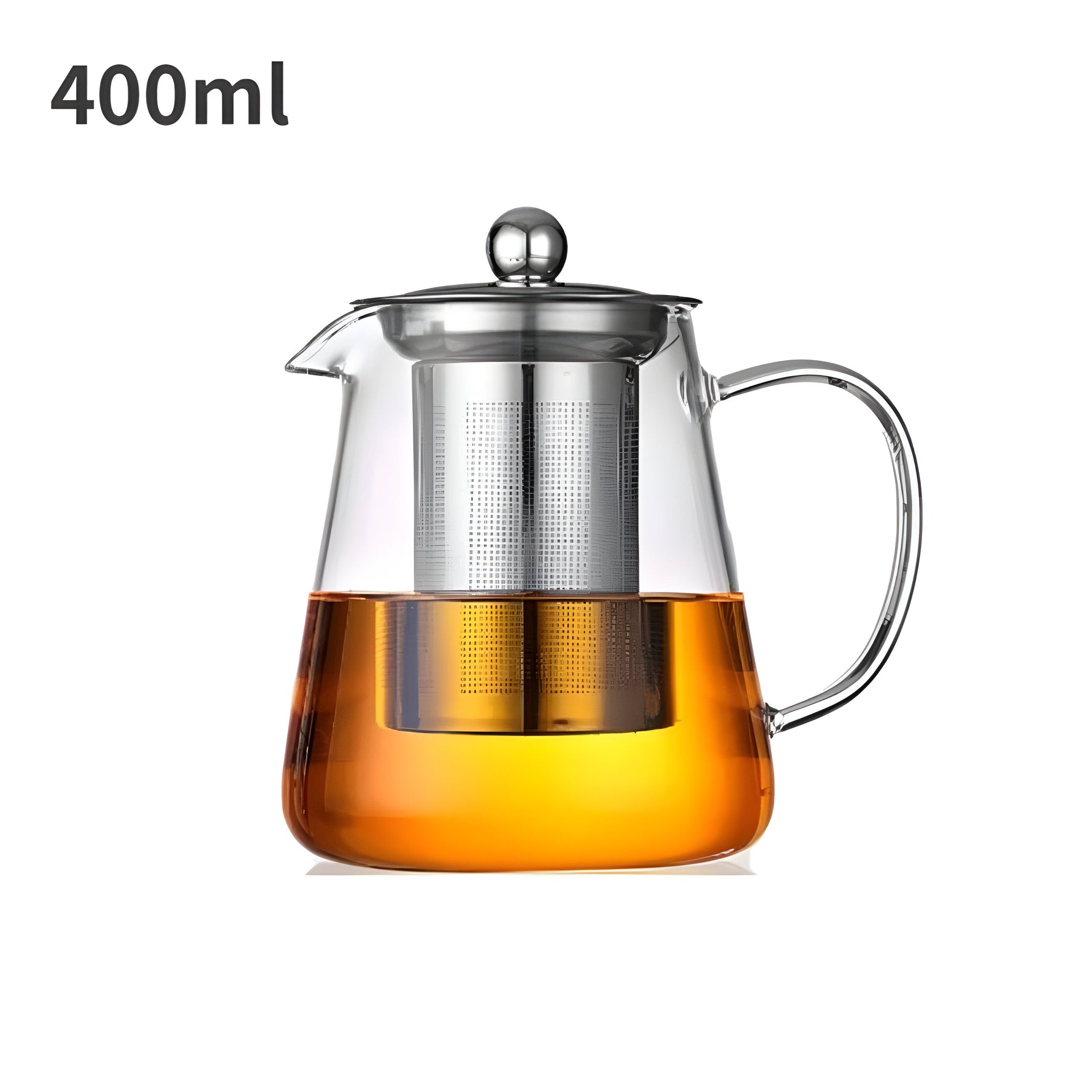 Heat-Resistant Glass Carafe with Stainless Steel Filter - CrystalBrew Mug