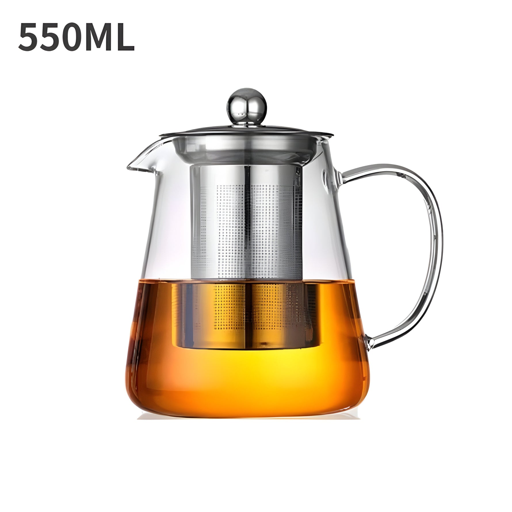 Heat-Resistant Glass Carafe with Stainless Steel Filter - CrystalBrew Mug