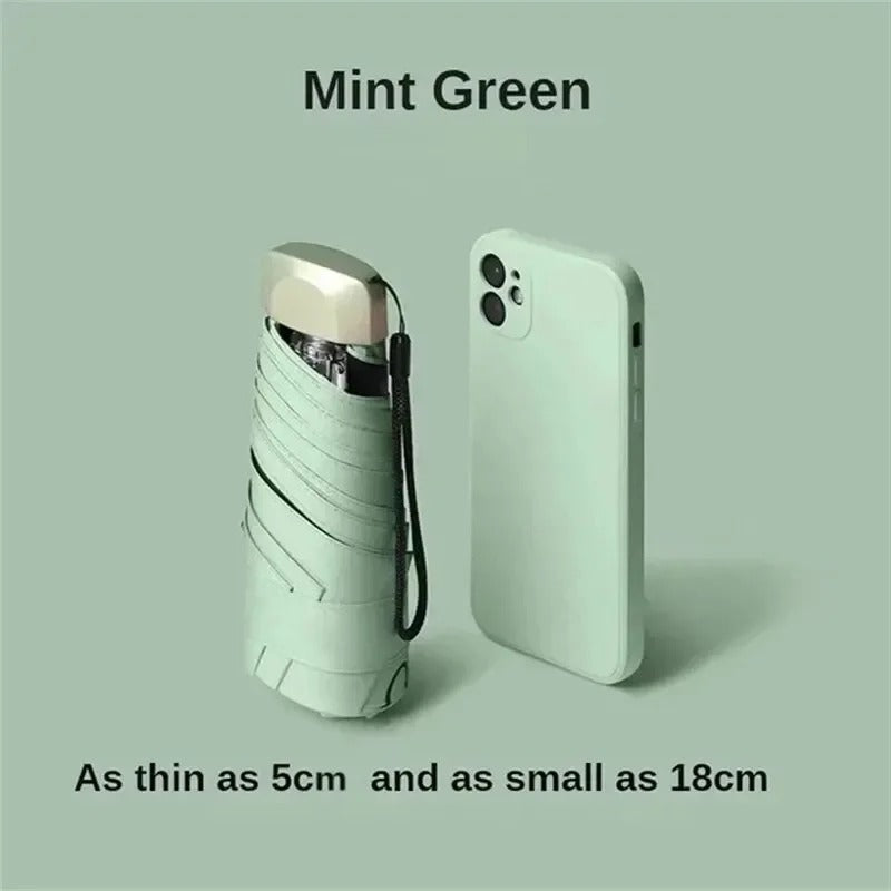 Foldable Mini Umbrella Solara – Compact, UV Protection & Wind-Resistant