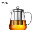 Heat-Resistant Glass Carafe with Stainless Steel Filter - CrystalBrew Mug