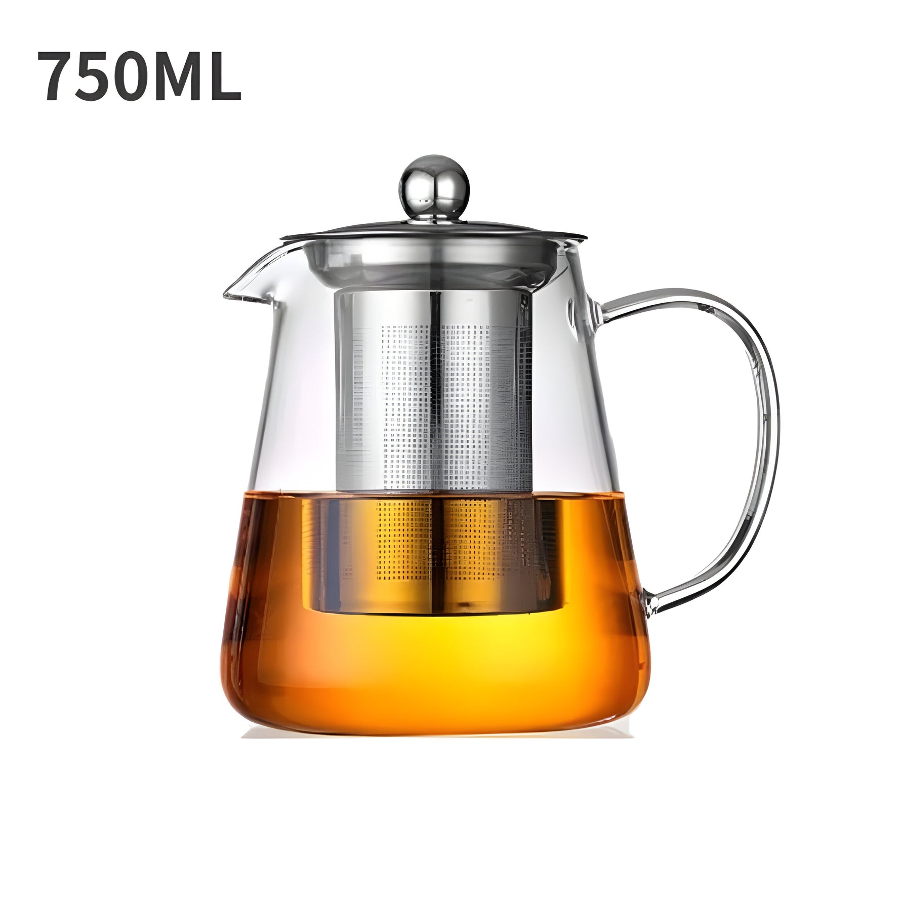 Edelglas-Tee-Genuss – Hitzebeständige Tasse mit Edelstahlfilter
