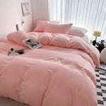 SerenityNest - Cotton Duvet Cover Set for Ultimate Sleeping Comfort