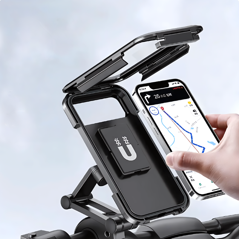 Waterproof Phone Holder for Bicycles – 360° Rotatable in Rain