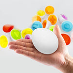 Farbenfrohes Eier-Puzzle für Kinder – Spielend Lernen