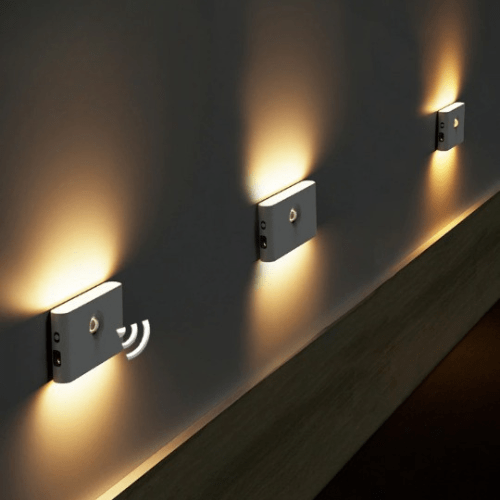 Cordless LED Night Lights with Motion Sensor and USB Rechargeable Battery