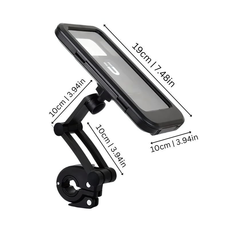 Waterproof Phone Holder for Bicycles – 360° Rotatable in Rain