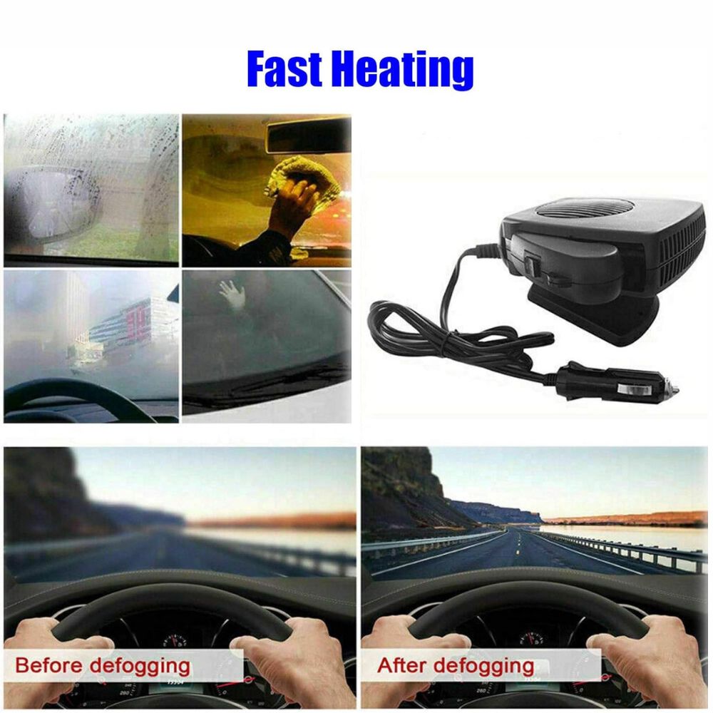 AutoHeater Pro | 12V Ceramic Heater – 150W/300W Portable Vehicle Heater