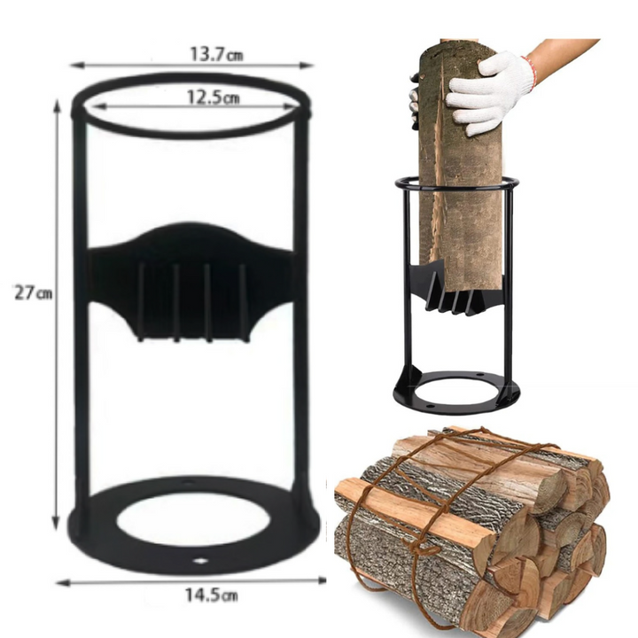 HolzMeister Pro Holzspalter | Tragbarer und effizienter Gusseisen-Holzspalter
