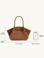 Elegante Wildlederhandtasche für jeden Anlass