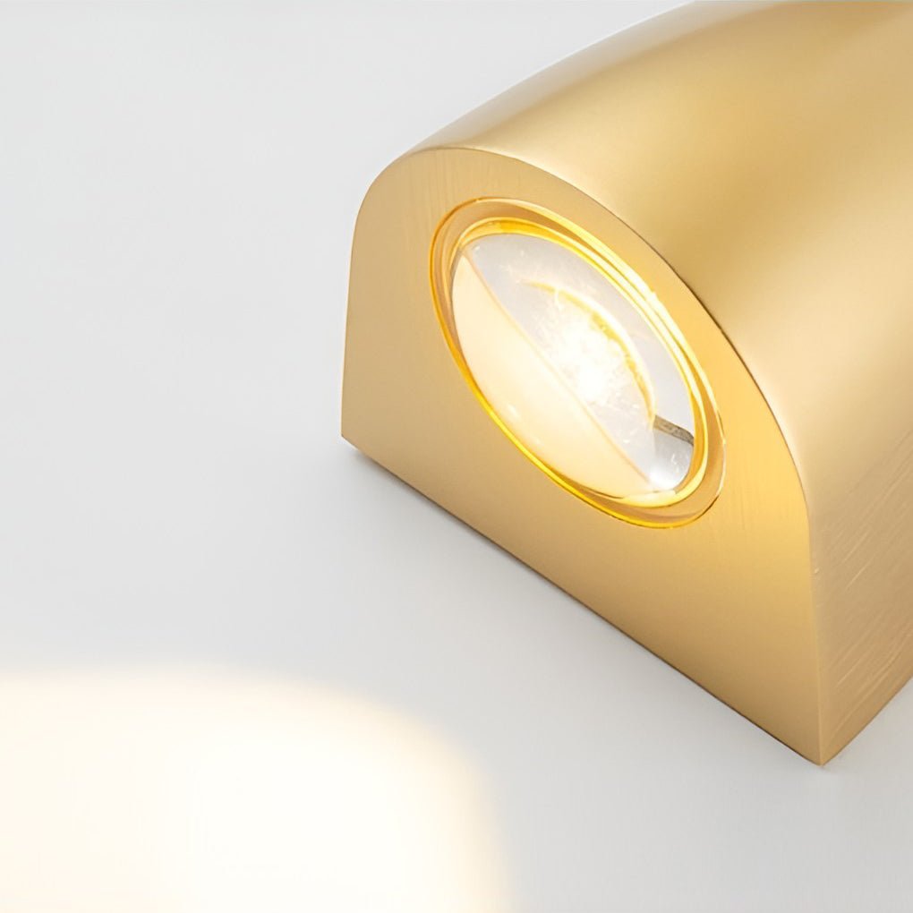 Elegante LED-Wandleuchte mit raffinierter Metalloberfläche