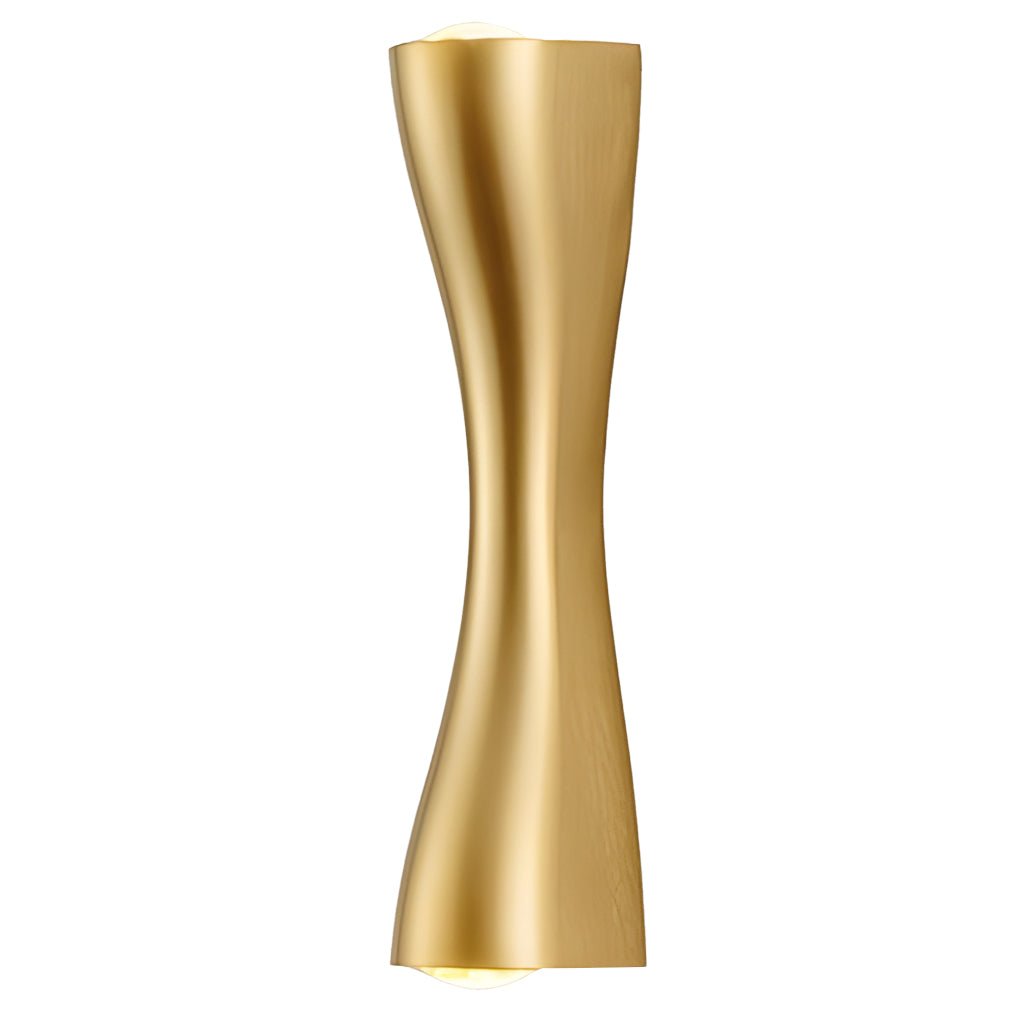 Elegante LED-Wandleuchte mit raffinierter Metalloberfläche
