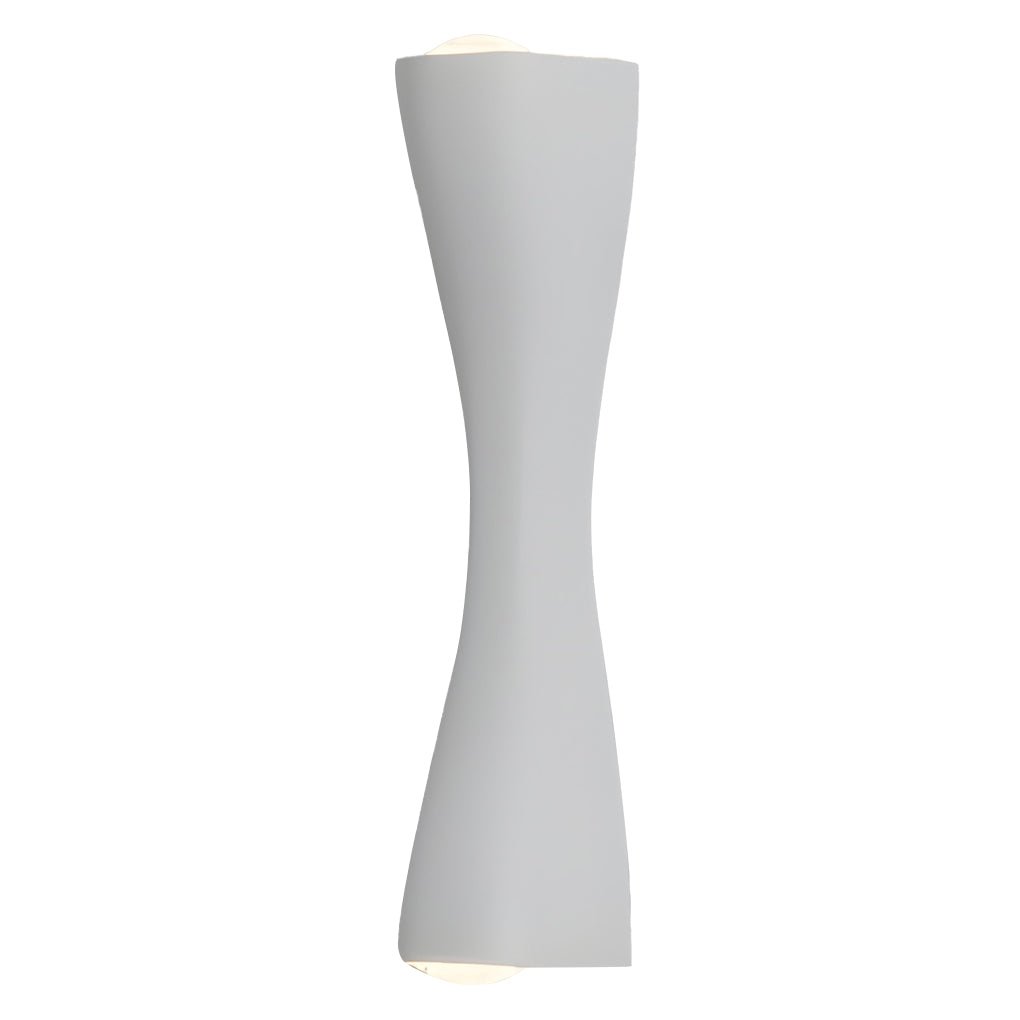 Elegante LED-Wandleuchte mit raffinierter Metalloberfläche