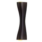 Elegante LED-Wandleuchte mit raffinierter Metalloberfläche