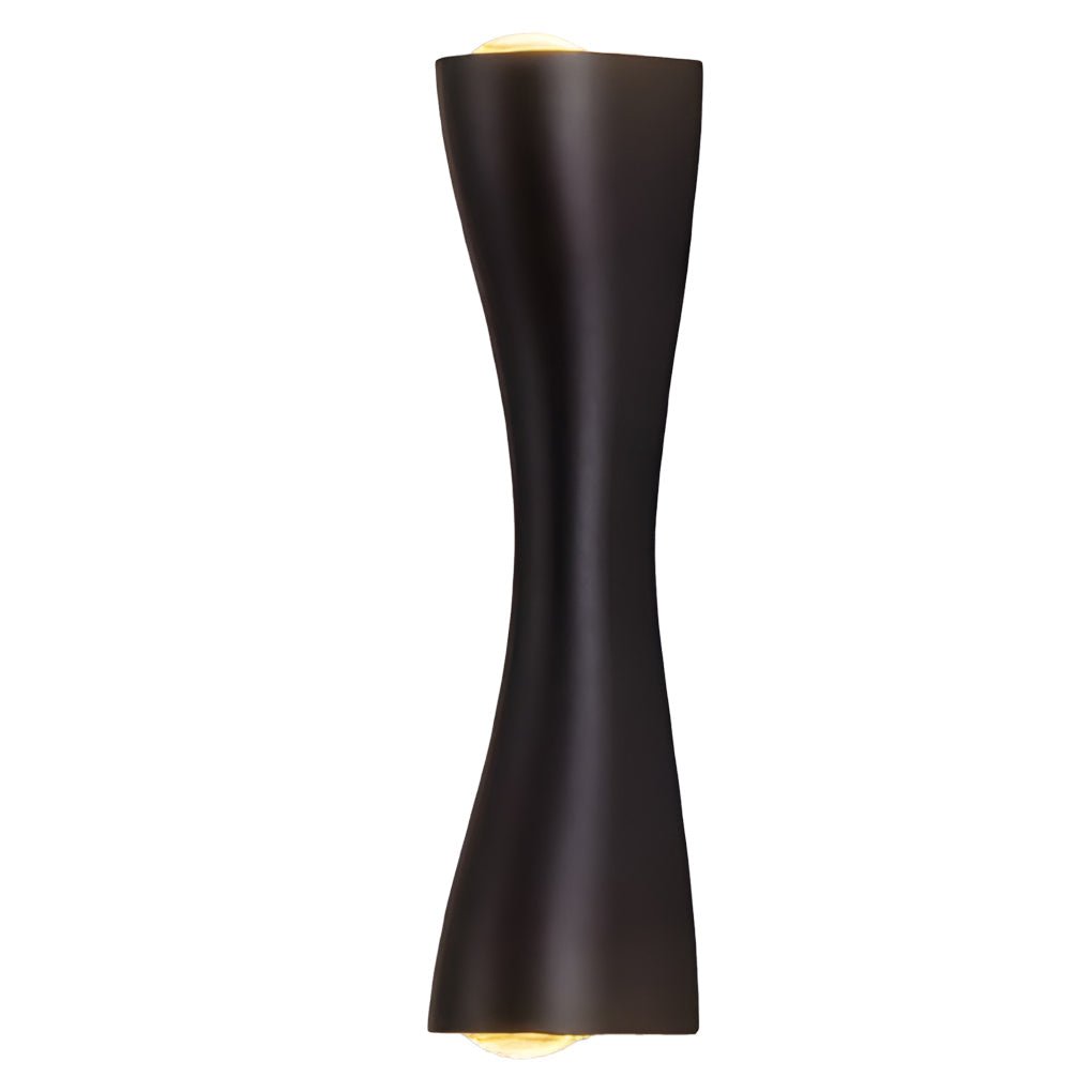 Elegante LED-Wandleuchte mit raffinierter Metalloberfläche