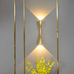Elegante LED-Wandleuchte mit raffinierter Metalloberfläche