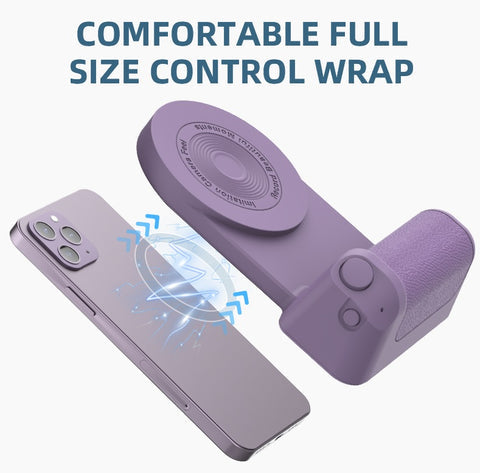 Magnetic Phone Holder with Wireless Charging – Anti-Vibration Grip for Stable Shots