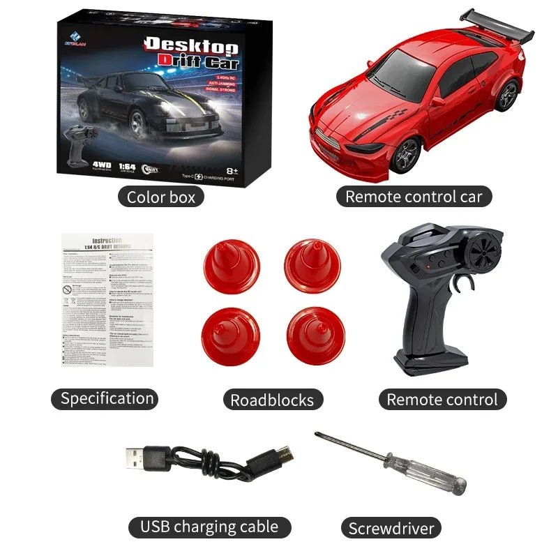 Compact 4WD Remote Control Car with Steady Handling and Quick Speed