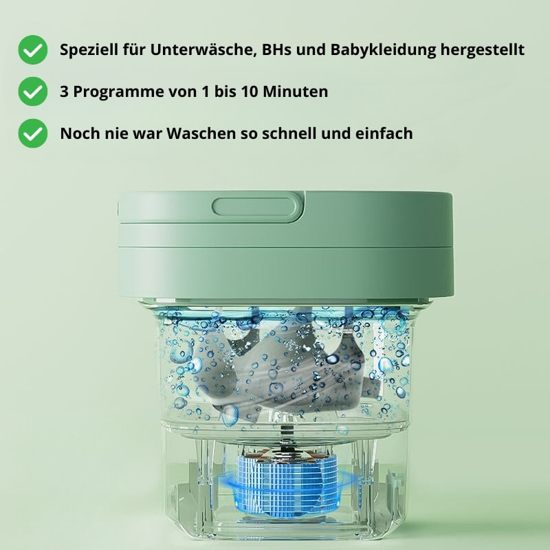 Kompakte Mini Waschmaschine für Reisen und Camping
