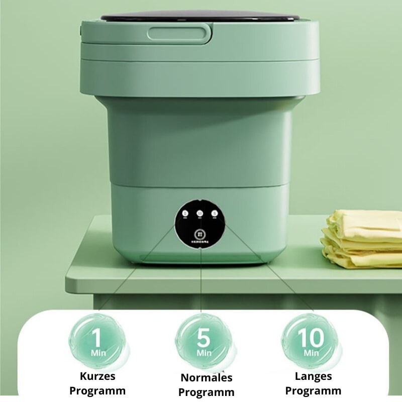 Kompakte Mini Waschmaschine für Reisen und Camping