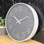12-Inch Quartz Wall Clock with Silent Operation in Modern Design